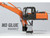 Model Kit Excavator Orange and Black Challenging Difficulty Steel Model Metal Earth MMS185