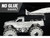 Model Kit Monster Truck with Flame Graphics Moderate Difficulty Steel Model Metal Earth MMS216