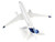 Airbus A220 100 Commercial Aircraft Airbus Corporate Livery C FFDO White with Blue Tail Snap Fit 1/100 Plastic Model Skymarks SKR957