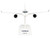 Airbus A220 100 Commercial Aircraft Airbus Corporate Livery C FFDO White with Blue Tail Snap Fit 1/100 Plastic Model Skymarks SKR957