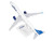 Airbus A321neo Commercial Aircraft JetBlue N4048J White with Blue Tail Snap Fit 1/150 Plastic Model Skymarks SKR1025
