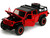 2020 Jeep Gladiator Rubicon Pickup Truck Red with Black Top and Extra Wheels Just Trucks Series 1/24 Diecast Model Car Jada 34190