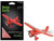 Model Kit Lockheed Vega 5B Monoplane Aircraft Little Red Bus Amelia Earhart Red Moderate Difficulty Steel Model Metal Earth ME1025