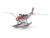 Model Kit Cessna 182 Floatplane White and Red Moderate Difficulty Steel Model Metal Earth MMS111