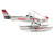 Model Kit Cessna 182 Floatplane White and Red Moderate Difficulty Steel Model Metal Earth MMS111