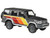 2014 Toyota Land Cruiser LC76 TRD Livery Gray Metallic with Stripes 1/64 Diecast Model Car Paragon Models PA-56311