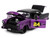 1955 Chevrolet Bel Air #24 Purple Metallic and Matt Black Bigtime Muscle Series 1/24 Diecast Model Car Jada 32699