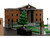 Hill Valley Courthouse Diorama with Black Pickup Truck and Delorean Back to the Future 1985 Movie Nano Scene Series Model Jada 34804