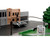Hill Valley Courthouse Diorama with Black Pickup Truck and Delorean Back to the Future 1985 Movie Nano Scene Series Model Jada 34804