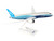 Boeing 787-8 Dreamliner Commercial Aircraft Boeing House Colors White and Blue Snap Fit 1/200 Plastic Model Skymarks SKR187