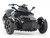 Can Am Spyder F3 3 Wheel Motorcycle Steel Black Metallic 1/32 Diecast Model BRP Models 60018