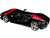 Ferrari Monza SP1 Black Metallic with Red Stripes Race & Play Series 1/24 Diecast Model Car Bburago 26027bkr