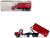 Peterbilt 367 Roll Off Dump Truck Red with Red Box 1/87 (HO) Plastic Model Car Promotex 006605R