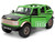 2021 Ford Bronco Green with Black Stripes and Green M&M s Diecast Figure Hollywood Rides Series 1/24 Diecast Model Car Jada 35473