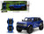 2021 Ford Bronco Open Top Candy Blue Metallic with Extra Wheels Just Trucks Series 1/24 Diecast Model Car Jada 33847