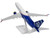 Boeing 737 MAX 8 Commercial Aircraft Alaska Airlines Honoring Those Who Serve N806AK White Blue Snap-Fit 1/130 Plastic Model Skymarks SKR1180
