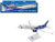Boeing 737 MAX 8 Commercial Aircraft Alaska Airlines Honoring Those Who Serve N806AK White Blue Snap-Fit 1/130 Plastic Model Skymarks SKR1180