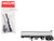 Tag Axle Elliptical Tanker Trailer Silver 1/87 (HO) Plastic Model Promotex 005351S