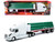 Volvo VN 780 Truck with Flatbed Trailer and Long Pipes White Long Haul Truckers Series 1/32 Diecast Model New Ray 14223B