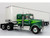 1976 Kenworth W900A Tractor with Dry Goods Trailer Green Metallic with Light Green Graphics Vintage Heavy Haul Truck Collection 1/43 Diecast Model Iconic Replicas 43-0591