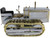 CAT Caterpillar Twenty Tractor 100th Anniversary Chrome and Gold Centennial Series 1/16 Diecast Model Diecast Masters 85760