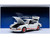 Porsche 911 Carrera 2 7 RS The Circuit Wolf White with Red Stripes and Wheels with Hood Graphics 1/18 Model Car Autoart 78026