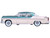 1955 Chrysler New Yorker Deluxe St Regis Jade Green Metallic and Cream 1/87 (HO) Scale Diecast Model Car Oxford Diecast 87CNY55004