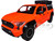2024 Toyota Tacoma TRD Off-Road Edition Pickup Truck Octane Orange Bed Camper 1/24 Diecast Model Car