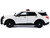 2022 Ford Police Interceptor Utility Plain White Builder s Kit with Flashing Light Bar and Front and Rear Lights and Sounds 1/24 Diecast Model Car Motormax 79541W