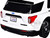 2022 Ford Police Interceptor Utility Plain White Builder s Kit with Flashing Light Bar and Front and Rear Lights and Sounds 1/24 Diecast Model Car Motormax 79541W