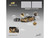 Pagani Imola Gold Carbon Metallic with Black Carbon Top with Extra Wheels 1/64 Diecast Model Car CM Model CM64-IMOLA-01