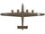 Consolidated B-24 Liberator Bomber Aircraft Male Call 707th Bomb Squadron 446th Bomb Group United States Army Air Forces 1/163 Diecast Model Airplane Postage Stamp PS5557-6