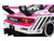 Nissan LB Super Silhouette S15 SILVIA RHD Right Hand Drive #99 Auto Finesse SEMA 2023 White and Pink 1/18 Model Car Top Speed TS0548