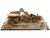 CAT Caterpillar 994K Wheel Loader and 797 Mining Truck Yellow Weathered Set of 2 Pieces Weathered Series 1/125 Diecast Model Diecast Masters 85762