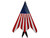 Lockheed F-117 Nighthawk Stealth Aircraft Affectionately Christine Stars and Stripes United States Air Force 1/150 Diecast Model Airplane Postage Stamp PS5386-1