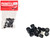 6 Spoke Rear Wheelset Set of 8 pieces 1/87 (HO) Plastic Model Promotex 005535BK