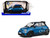 2022 Fiat 695 Abarth Tributo 131 Rally Podium Blue Metallic with Black Side Stripes 1/18 Diecast Model Car Solido S1811303