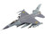 Lockheed F 16AM Fighting Falcon Fighter Aircraft UA24 3596 Pylon Integrated Dispenser System Plus 2024 Ukrainian Air Force Air Power Series 1/72 Diecast Model Hobby Master HA38047