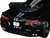 2020 Chevrolet Corvette C8 Stingray Black with Silver Stripes Timeless Legends Series 1/24 Diecast Model Car Motormax 79360bk-s