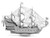 Model Kit Queen Anne s Revenge Ship Challenging Difficulty Steel Model Metal Earth ICX009
