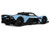 2023 Aston Martin Valkyrie Light Blue with Black Top 1/18 Model Car GT Spirit GT915