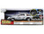 DMC DeLorean Time Machine Brushed Metal Frost Version with Lights Back to the Future 1985 Movie Hollywood Rides Series 1/24 Diecast Model Car Jada 36145