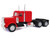 Peterbilt Long Tractor Red 1/87 (HO) Plastic Model Car Promotex 025285R