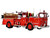 1965 Crown Firecoach Fire Engine Los Angeles County Fire Department LA County FD LACFD Emergency Series Limited Edition to 2500 pieces Worldwide 1/50 Diecast Model Iconic Replicas 50-0544