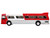 Flxible 53102 New Look Transit Bus Pittsburgh Area Transit Red and White Vintage Bus & Motorcoach Collection Limited Edition 1/87 HO Diecast Model Iconic Replicas 87-0601