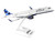Embraer E190 Commercial Aircraft JetBlue Blueberries Livery N318JB White Blue Tail Snap-Fit 1/100 Plastic Model Skymarks SKR851