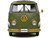 1950 Volkswagen Kool Kombi Van with Trailer Army Fighter Green with Graphics 1/18 Diecast Model Car Solido S1810901