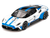 Maserati MC20 #2 White with Blue Stripes and Black Top Maserati Performance Experience 1/64 Diecast Model Car BBR BBRDIE6407
