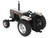 White 2 88 2WD Open Station Tractor Brushed Metal with Red Stripes 1/64 Diecast Model SpecCast SCT967