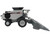 Gleaner T81 Combine with Grain Head and 12 Row Corn Head Gray 1/64 Diecast Model SpecCast SCT970